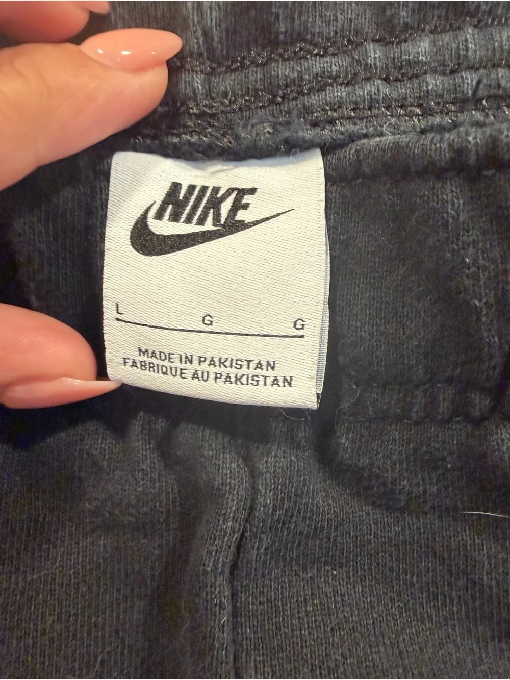 Nike Black Sweatpants with White Side Panels for Kids